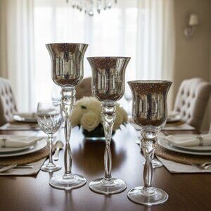 3 SET CANDLEHOLDERS (NEW IN BOX)